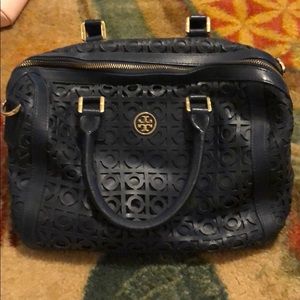 Tory Burch blue satchel